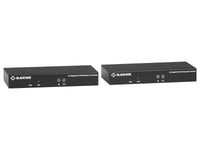 Black Box KVXLCDPF-100 KVM Extender Kit over Fiber - Single-Monitor, DisplayPort 4K30, USB 2.0, Audio, Serial, Local Video Out, SFP Port