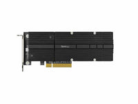 Synology M2D20 is a M.2 NVMe SSD adapter card designed to supercharge your NAS I/O performance - Low Profile and Full Height - PCI Express 3.0 x8 - 5