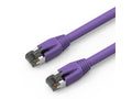 Axiom C8SBSFTP-P1-AX 1FT CAT8 Shielded Cable Purple