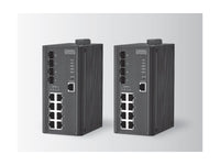 B+B SmartWorx EKI-7712E-4FI-BE 8FE + 4SFP Managed Ethernet Switch WIDE
