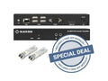Black Box KVXLCHF-100-SFP-BUN3 KVM Extender Kit Over Fiber Bundle Single-Monitor,HDMI 4K30,USB 2.0,(2)SFPs,1250-Mbps LC,SM 1310nm,20km(LFP442),GSA,TAA