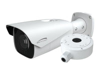 Speco Technologies O8B7M 8MP H.265 IP Bullet Camera with IR, 2.8-12mm Motorized lens, Junction Box, White Housing