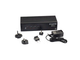 Black Box KV6224DPH KVM Switch - 4-Port, Dual-Monitor, Mixed DisplayPort 1.2 and HDMI 2.0, 4K 60Hz, USB 3.1 Hub, Audio