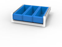 JACO 51-4487 Drawer Kit, 3 Med-Bin, JACO SL Drawer System