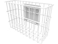 JACO 51-4506 Basket - Wire, 4x8x12in, Right Drw Mnt