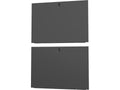 Vertiv VRA6011 VR 48U x 1100mm Deep Split Side Panels Black - Metal - Black - 48U Rack Height - 2 Pack - 43.3in Width