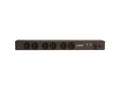 Vertiv 29429 Basic, Surge, 15A, 120V, Horizontal, (6) NEMA 5-15R, breakered, 10 ft power cord with 5-15P, Black Powder Coat