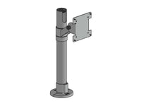 SpacePole SPV1101-FX-32 Angled 75/100 VESA mount- 400mm pole WHT