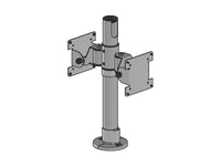 SpacePole SPV1103-FX-32 Back-To-Back 75/100 VESA Mount, White