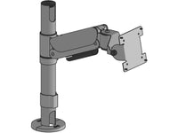 SpacePole SPV1105-H-FX-02 VESA HeightAdjustable arm- heavy, Black