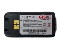 GTS HCK71-LI Direct Replacement Battery for the Intermec CK70/71 Device. 5200 MAH, Li-ion, 3.7 Volts, 12 Month Warranty. OEM P/N: 318-046-031