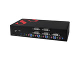 SIIG CE-DV0211-S1 4P DVI Dual-Link KVM with USB 3.0 - TAA (CE-DV0211-S1)