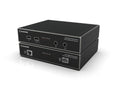 Black Box KVXHP-200 KVM Extender over CATx/Fiber - Dual-Monitor, 4K DisplayPort, USB 2.0 Hub, Serial, Audio, Local Video
