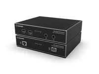 Black Box KVXHP-200 KVM Extender over CATx/Fiber - Dual-Monitor, 4K DisplayPort, USB 2.0 Hub, Serial, Audio, Local Video
