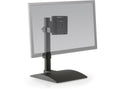 HAT Design Works 9109-S-104 Flat Panel Monitor Stand, Black, holds 30 lbs, up to 27IN screen