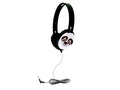 HamiltonBuhl PRM100P Primo Panda Face- Headphone, 3.5mm plug, Made of ABS plastic, with chew and kink-resistant Dura-Cord