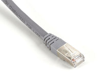 Black Box EVNSL0273GY-0030 CAT6 400-MHz Molded Boot Solid Ethernet Patch Cable - Shielded (F/UTP), CMP Plenum (RJ45 M/M), Gray, 30-ft. (9.1-m), GSA, TAA