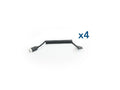 JAR Systems ADAPT4-USBC-CABLE USB-C to USB-C Coiled Cables 4-Pack
