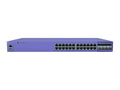 Extreme Networks 5320-24P-8XE Switching 5320 24x10/100/1000BASET FDX/HDX PoE+, 8x10G unpopulated SFP+, MACSec capable, 1x internal fixed PSU, fans