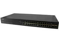 Transition Networks SM24TAT4XB-BR 24-port Gigabit PoE+ with (4) 1G/10G SFP+, 370Watt