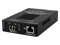 Transition Networks SPOEB1039-105-SA 10/100BASE-TX RJ45 PoE to 100BASE-FX, MM LC, 2 KM with -SA Power Supply