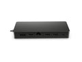 HP 50H55UT Univ USB-C Multiport Hub- Black - Power Delivery - 1 USB Type-C, 2 USB Type-A , 1 HDMI 2.0; 1 DisplayPort 1.2; 1 USB Type-C, 1 RJ-45 (10/100/1000 Mbps), One-year limited warranty