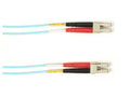 Black Box FOCMR10-LCLC-AQ-80 10 MM FO Patch Cable Duplx, PVC, Aqua, LCLC / 10 MM FO Patch 80 FT