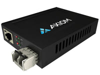 Axiom AXG101376 TAA 1GBS Poe+ RJ45 to 1000BASE-SX Fiber Media Converter Mmf, LC