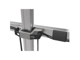 HAT Design Works BILD-2/2-CM-124 Bild 2 Over 2 Monitor Mount, Silver, holds 30 lbs per monitor, up to 24IN screen