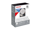 Toshiba HDWR51GXZSTB X300 - 3.5" - 16TB - SATA 6 Gb/s - 7200RPM - 512MB - 7.48Watt - Fast 7200 RPM speed with up to 512 MB cache size.