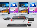 SIIG CE-KV0J11-S1 4K60Hz Quad-View HDMI KVM Switch (CE-KV0J11-S1)