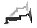 HAT Design Works 7000-500-FM-104 7000 Articulating Monitor Arm w/ Flexmount Monitor Mount, Black, holds 3-10 lbs, up to