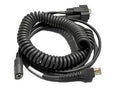 Code CRA-C503 Reader Accessory for All Cabled Readers - 8-ft Coiled RS232 Cable, US Power Supply