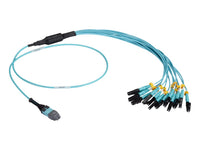 Black Box FOHC20M3MPLC12AQ-3R2 3M MTP OM3 Fiber Optic Harness Cable Plenum 12-STRAND