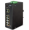 PLANET IGS-10020HPT Industrial L2+ 8-Port 10/100/1000T 802.3at PoE+ + 2-Port 100/1000X SFP Managed Switch