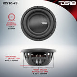 IXS Shallow-Mount 10' Fiber Glass Subwoofer 600 Watts Rms SVC 4-Ohm - detail view | Silarius