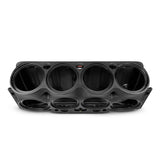 Jeep JK/JKU Overhead Bar System Fits 8 X 10' Speakers, 2 X 2.3' tweeters and 2 X 1 ' Drivers -Black - front view | Silarius