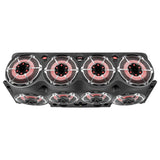 Jeep JK/JKU Overhead Bar System Fits 8 X 10' Speakers, 2 X 2.3' tweeters and 2 X 1 ' Drivers -Black - side view | Silarius