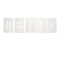 OCC FPK0601 Wall Plate, Off-White Single Faceplate Accommodates 6 Keystone Jacks