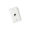 OCC FPSK02A12 Single-Gang Angled Faceplate, 2 KMJ, Bright White