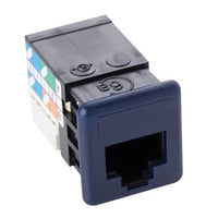 OCC U6A01 CAT6A UMJ Keystone Jack, Off-White Bezel