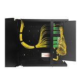 OCC WTC2BC Cabinet Wall Mount Fiber Enclosure, Customer Side Door Removable with locking Slam Latches