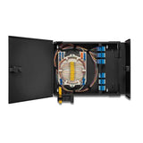 OCC WTC2BC Cabinet Wall Mount Fiber Enclosure, Customer Side Door Removable with locking Slam Latches