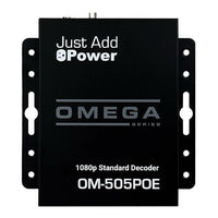 Just Add Power OM-505POE 3G Ultra Series 2G/3G 1080P Receiver, 505 PoE (Previous VBS-HDIP-505POE)