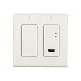 Just Add Power UL-707WP2-BL 3G Ultra Series 2-Gang Thin Wall Plate Transmitter, 10W PoE, Black (Previous VBS-HDIP-707WP2)