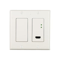 Just Add Power UL-707WP2-BL 3G Ultra Series 2-Gang Thin Wall Plate Transmitter, 10W PoE, Black (Previous VBS-HDIP-707WP2)