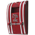 Kidde K-270A-DPO K-270 Series Fire Alarm Pull Station with Wire Leads, Metal, Double Pole, Open Circuit, Red