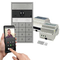 Comelit KVU8509 Surface Mount Single-Family Kit, 6-Piece, Includes ULTRA Audio/Video External Unit and Number Keypad, Multi-User Gateway and One Master License for VIP System