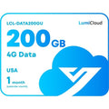 Luminys LCL-DATA200GU LumiCloud 4G Monthly Data Package, 200GB, USA Networks