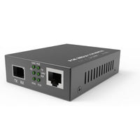DMSI MF31855 Media Converter, 10/100/1000Mbps, multimode 850nm, SFP (LC loaded), 1 x RJ-45, 550M (1804.46ft), External Power, TAA compliant